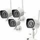 Zmodo 1080p Wifi Indoor/outdoor Home Security Cameras With Night Vision 4-pack