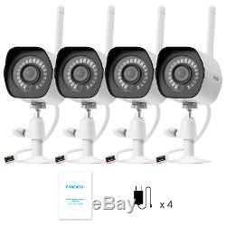 Zmodo WiFi HD 1080p Surveillance IP Camera 4 Pack Home and Business Security