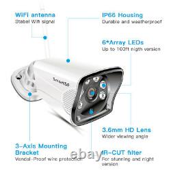 1080p 8ch Nvr Wifi Sans Fil Cctv Outdoor Caméra De Sécurité Maison Kit Ir-cut