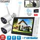 1080p Home Security Camera System Wireless Cctv With 7monitor 2 Way Audio +32gb