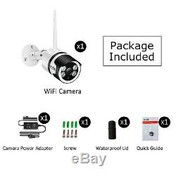 1080p Système De Caméra De Sécurité Sans Fil Wifi Extérieure Vision Nocturne 2 Voies Audio Etats-unis