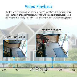 1080p Système De Caméra Sans Fil Home Security Kit Wifi Enregistrement Audio Nvr 8ch Cctv