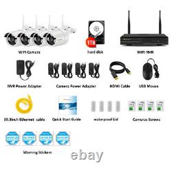 1080p Wifi Wireless Home Security Camera System Outdoor Nvr Cctv Ir Night Vision
