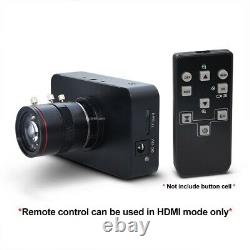12mp Hdmi Caméra Hd1080p Usb Streaming Webcam Enregistrement 4k@30fps Objectif 6-12mm