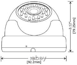 1800tvl Intérieur / Extérieur Vandalproof Maison En Métal Grand Angle Lentille Caméra De Sécurité