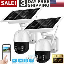 335° Sans Fil Solar Power Wifi Outdoor Home Security Ip Camera Night Vision Hd