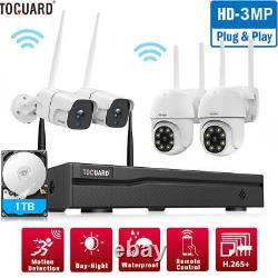 3mp Wireless Home Security Camera System Outdoor 8ch Wifi Nvr Avec 1 To Hdd Ircut