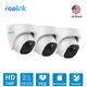 3pcs Caméra De Sécurité Ip Poe 5mp Dôme Surveillance à Domicile Extérieure Vision Nocturne 520a