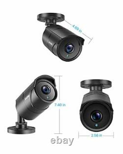 4 Pack Caméras De Sécurité À Domicile Avec Enregistrement Audio Pour Vision De Nuit Intérieure Extérieure