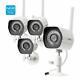 4 Zmodo Hd 720p Home Surveillance Outdoor Wireless Security Camera System Kit