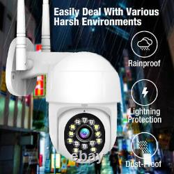 4pcs Wifi Sans Fil Système De Caméra De Sécurité Extérieur Maison Night Vision Cam 1080p Hd