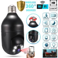 4x 360° 1080p Ip E27 Ampoule Optique Caméra Wi-fi Night Smart Home Wireless Security