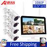 8ch 12 Monitor 1080p Wireless Security Camera System Outdoor Avec 1 To Hdd Cctv