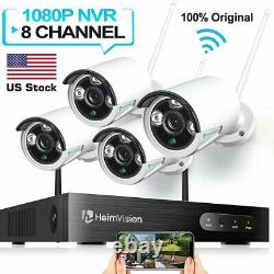 8ch Hd 1080p Audio Security Ip Camera System Wireless 2mp Wifi Nvr Kit Extérieur