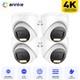 Annke Caméra De Sécurité Intérieure/extérieure 4k 8mp 4en1 Avec Vision Nocturne Ir Et Couleur Ip67