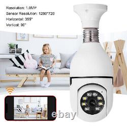 Ampoule caméra IP E27 1080P Wi-Fi sans fil pour la sécurité intelligente de la maison avec vision nocturne infrarouge