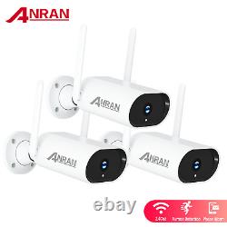 Anran 1296p Caméra Sans Fil Wifi Ip Outdoor Home Security Système Cctv 2way Audio