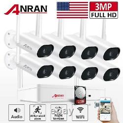 Anran 3mp Home Wireless Security Camera System Outdoor 2 To Hdd 5mp Nvr Audio Kit