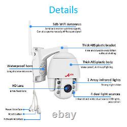 Anran Home Security Camera System 5mp Pan/tilt Wireless 2way Audio Outdoor Wifi