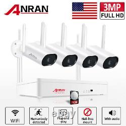 Anran Wireless Security Camera System Home Outdoor 1 To Hard Drive Wifi Audio 2k