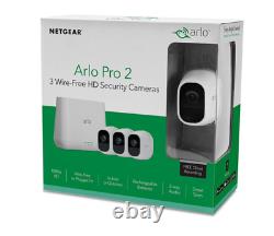 Arlo Vms4330p-100nas Pro 2 1080p Système De Caméra De Sécurité Maison Sans Fil Blanc