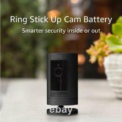 Batterie Bing Stick Up Cam Avec Appareil Photo De Groupe De Panneaux Solaires (1 Paquet, Noir)
