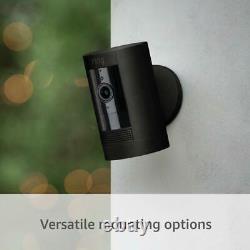 Batterie Bing Stick Up Cam Avec Appareil Photo De Groupe De Panneaux Solaires (2 Pack, Noir)