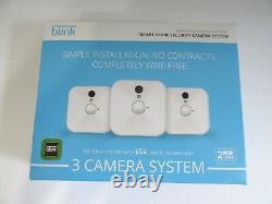 Blink Wireless Home Security 3 Système De Caméra Blanc