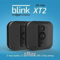 Blink Xt2 Outdoor Indoor Système Smart Camera 2 Kit Caméras + Alexa Free Cloud