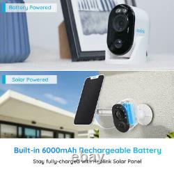 Caméra De Sécurité De Batterie Reolink Extérieur 4mp Wifi Pir Motion Argus3+solar Panel