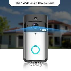 Caméra De Sécurité De Sonnette De Porte Sans Fil 1080p Wifi 2 Voies Porte Vidéo Bell Chime
