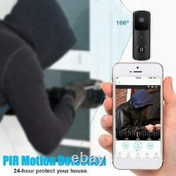 Caméra De Sécurité Interphone De Porte Smart Door Intercom Sans Fil Sans Fil 1080p Bell Pir