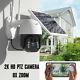 Caméra De Sécurité Sans Fil 1080p Ptz Outdoor Home Batterie Pan Tilt & Panneau Solaire