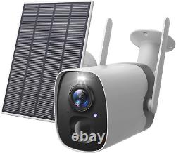 Caméra De Sécurité Solaire Outdoor Wireless 1080p Wifi Maison Surveillance Caméra Couleur
