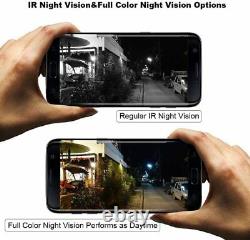 Caméra De Surveillance Solaire En Plein Air Wi-fi Sans Fil 1080p Motion Night Vision Accueil
