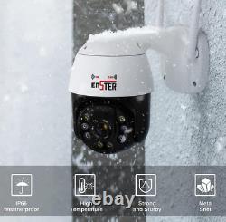 Caméra IP PTZ Wifi 2,4/5 GHz pour la sécurité domestique extérieure en 1080P avec zoom numérique 4X.