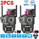Caméra Ip Wifi Hd 1080p à Double Objectif Sans Fil Extérieure Cctv Ptz De Sécurité Domestique Avec Vision Nocturne Ir