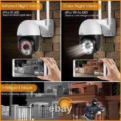Caméra Ip Hd 1080p Wifi Extérieur Ptz Cctv Sécurité Sans Fil Smart Home Ir Cam