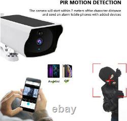 Caméra Ip Solaire 1080p Wifi Ip67 Night Vision Security 32gb Carte Sans Fil