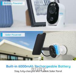 Caméra Sans Fil 2k 4mp Batterie/solar Powered Couleur Night Vision Reolink Argus 3