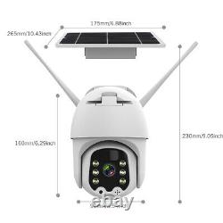 Caméra Sans Fil Sans Fil 1080p Hd Wifi Maison Sécurité Outdoor Solar Batterie Powered Cam Us