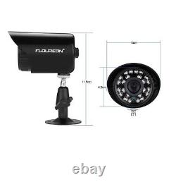 Caméra de maison FLOUREON 4CH DVR Système de sécurité à domicile 1080N AHD DVR + 4 X Extérieur 1