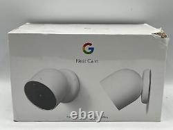 Caméra de sécurité Google Nest Cam G3AL9 GA01894-US Pack de 2 caméras scellées neuves en couleur neige.