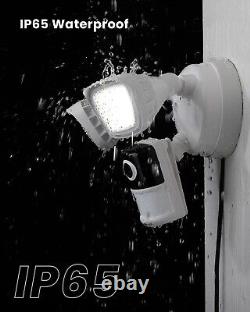 Caméra de sécurité WiFi à domicile avec caméra de surveillance IP CCTV 2K ieGeek Outdoor 2PCS Floodlight