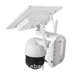 Caméra de sécurité à domicile extérieure alimentée par batterie solaire sans fil avec Wifi et panoramique/inclinaison