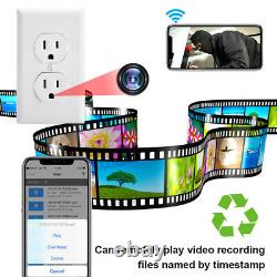 Caméra de sécurité domestique Nanny WiFi IP HD 1080P, enregistreur audio vidéo dans une prise murale AC