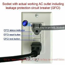 Caméra de sécurité domestique mini 4K HD sans fil IP dans une prise murale AC avec GFCI 32 Go