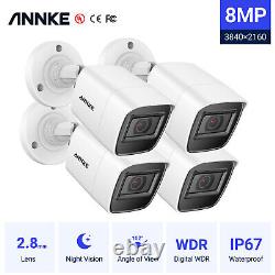 Caméra de sécurité extérieure ANNKE 4K 8MP 5MP 1080P avec vision nocturne IP67