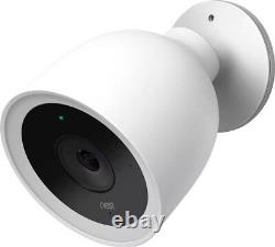 Caméra de sécurité extérieure Google Nest Cam IQ Wi-Fi câblée NC4100US blanche