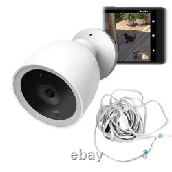 Caméra de sécurité extérieure Google Nest Cam IQ Wi-Fi câblée NC4100US blanche